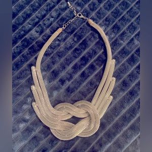 GORGEOUS and rare woven steel necklace